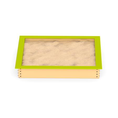 Песочница 2х2 Романа 109.03.00 (зеленый/бежевый) (бетонирование)