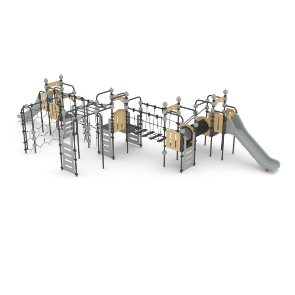 Игровой комплекс Romana 057.28.00 (бежевый/серый) (бетонирование)