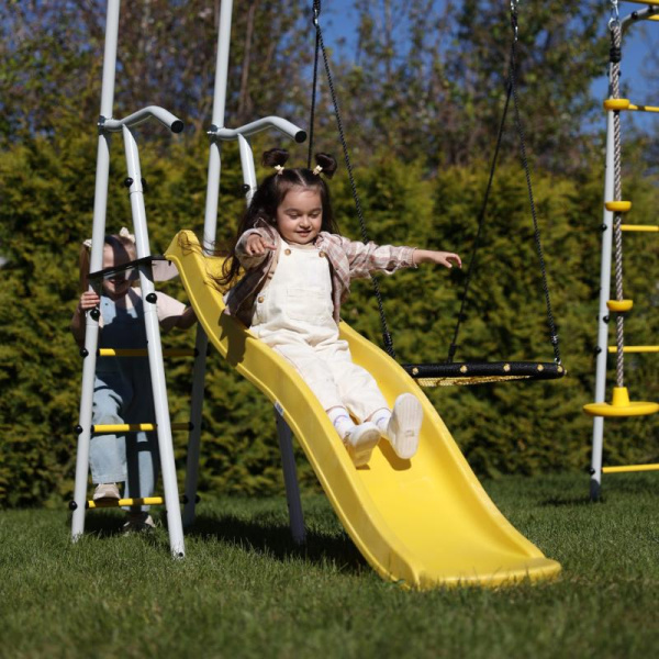 Дополнительный комплект с горкой к дачному комплексу ROMANA (для балки качелей высотой 2050 мм)