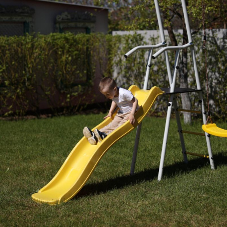 Дополнительный комплект с горкой к дачному комплексу ROMANA (для балки качелей высотой 2050 мм)
