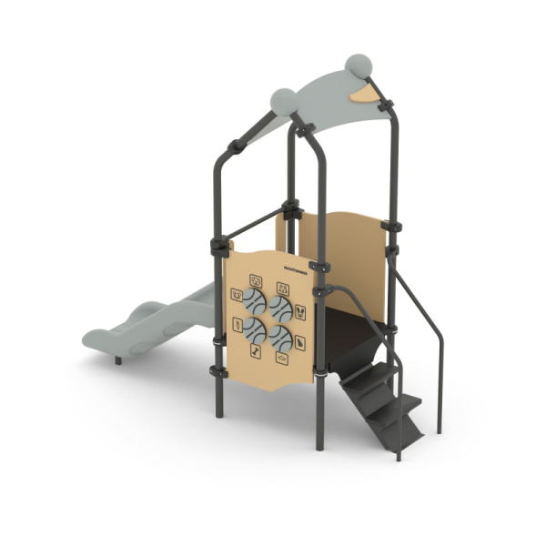 Игровой комплекс 057.113.00 (бежевый/серый) (бетонирование)