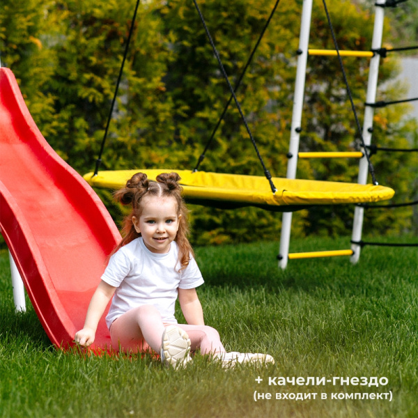Детский спортивный комплекс для дачи ROMANA Богатырь Плюс 2 в Москве ВИНКО