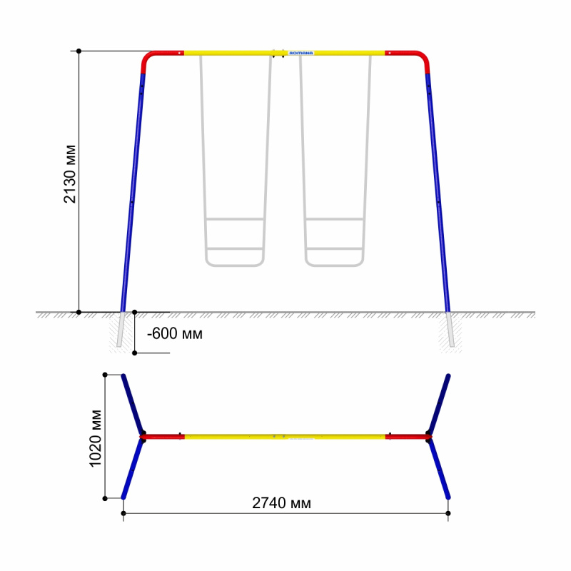 Каркас для качелей ROMANA в Москве ВИНКО