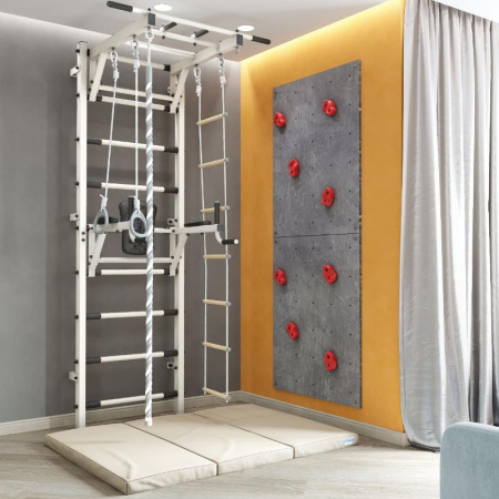 Брусья на домашний спортивный комплекс усиленный+ (белый муар)