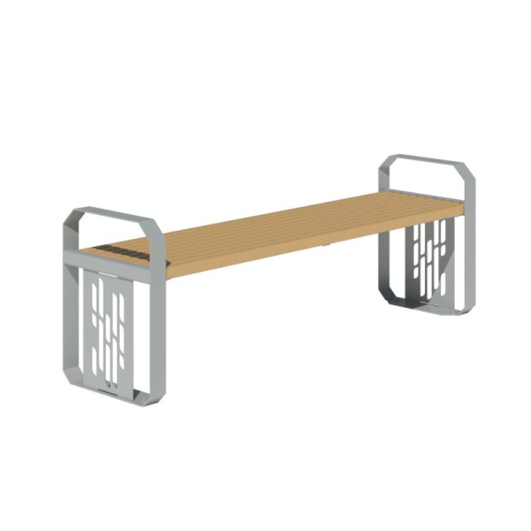 Скамья "Акварель" без спинки с подлокотниами