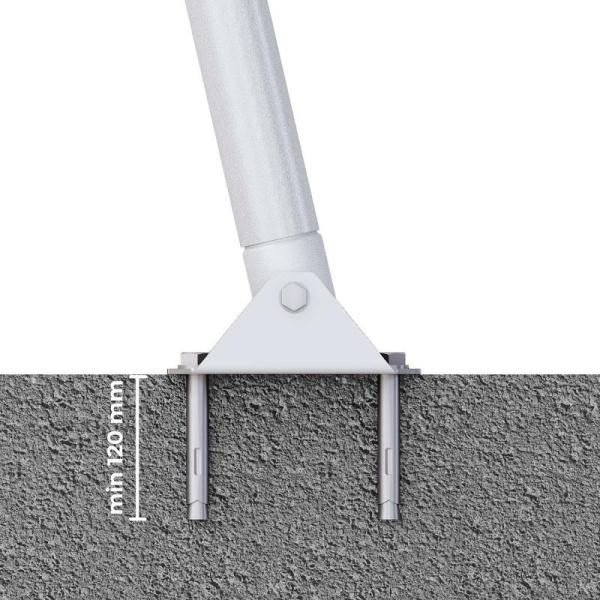 Кронштейны для крепления дачных комплексов к бетонной поверхности