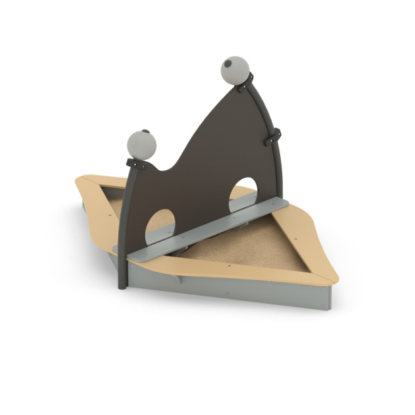 Песочница Romana 057.97.00 (бежевый/серый) (бетонирование)