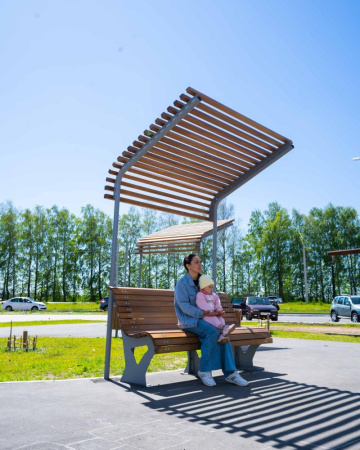 Навес брус сосны