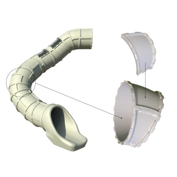Большой поворот горки Romana 11.001