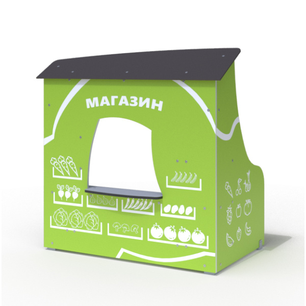 Домик-Магазин 111.56.10 (цвет 1) (бетонирование)