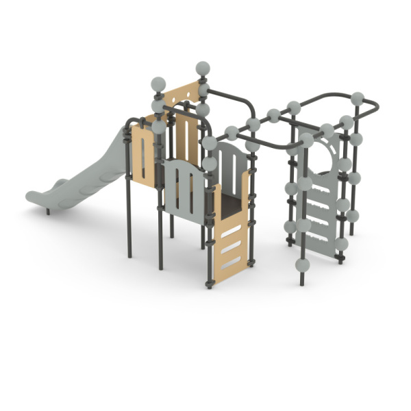 Игровой комплекс Romana 057.16.00 (бежевый/серый) (бетонирование)