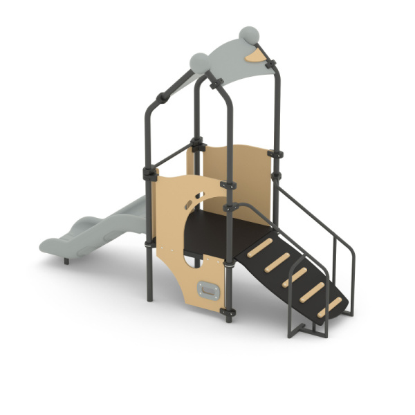 Комплекс игровой детский 057.112.00 (бежевый/серый) (бетонирование)