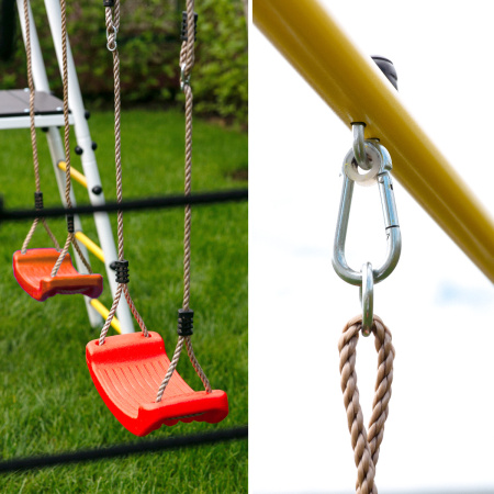 Детский спортивный комплекс для дачи ROMANA Богатырь Плюс 2 в Москве ВИНКО