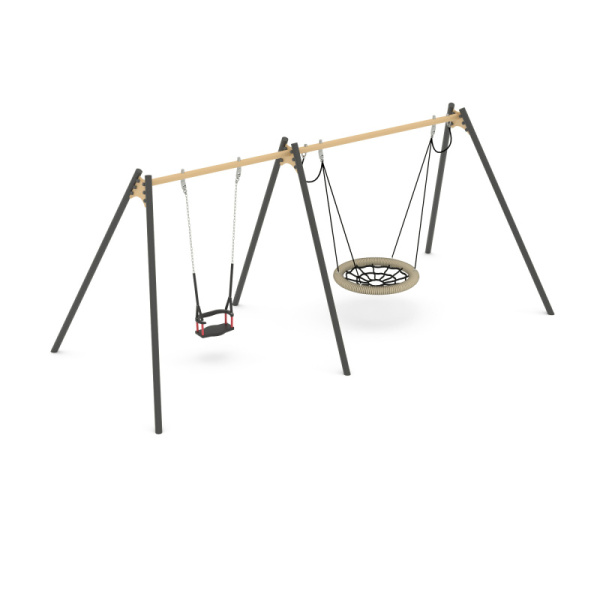 Качели 108.63.00 (бежевый/черный) (бетонирование)